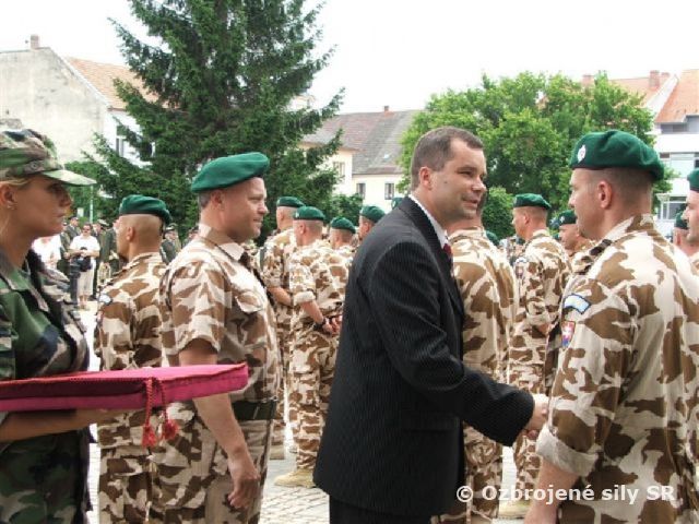 Spoločný nástup v Novom meste nad Váhom.