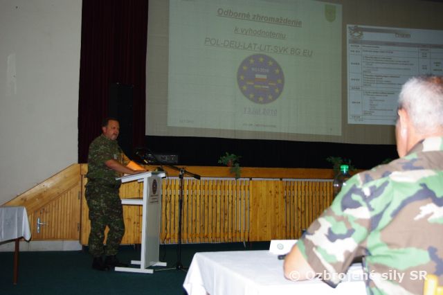 Odborné zhromaždenie k vyhodnoteniu bojovej skupiny