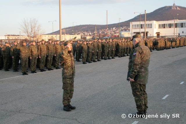 Slávnostný nástup v Nitre