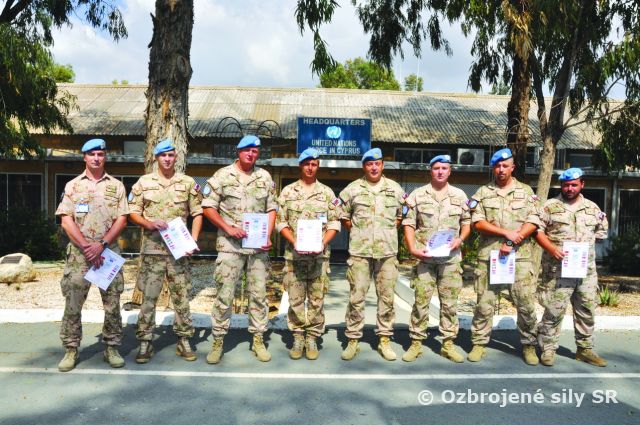 Veliteľ misie UNFICYP ocenil príslušníkov misie - Force Comanders' Commendation