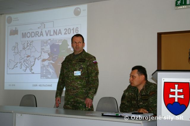 Komplexný štábny nácvik – Modrá vlna 2016