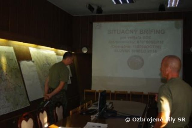 Ďalšie pokračovanie série komplexných štábnych nácvikov pred cvičením SLOVENSKÝ ŠTÍT 2016