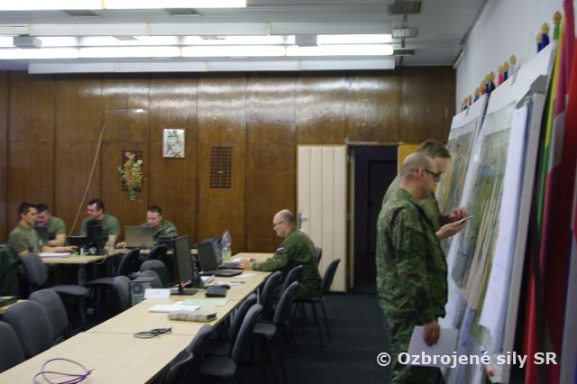 Komplexný štábny nácvik Veliteľstva pozemných síl OS SR