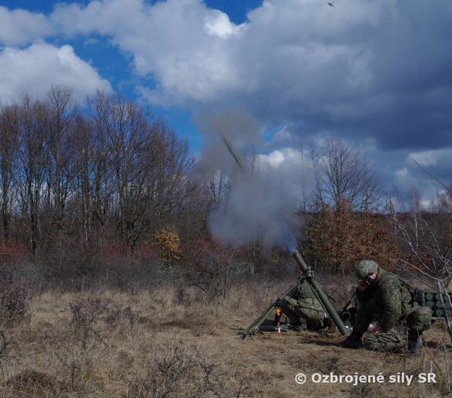 Nitrianske mínometné jednotky plnili palebné úlohy na Lešti