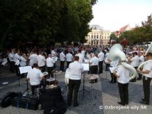 Vojenská hudba hrala v centre Bratislavy