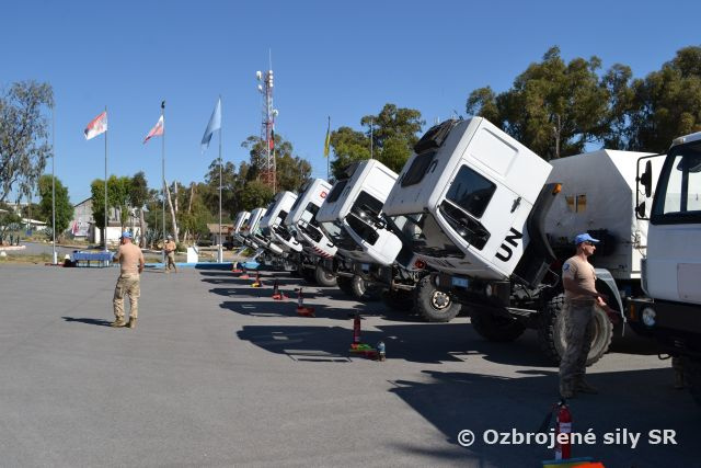 Inšpekcia slovenskej techniky v operácii UNFICYP
