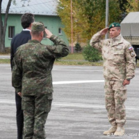Minister obrany M.Glváč ocenil v Trebišove vojakov po návrate z operácie ISAF v Afganistane