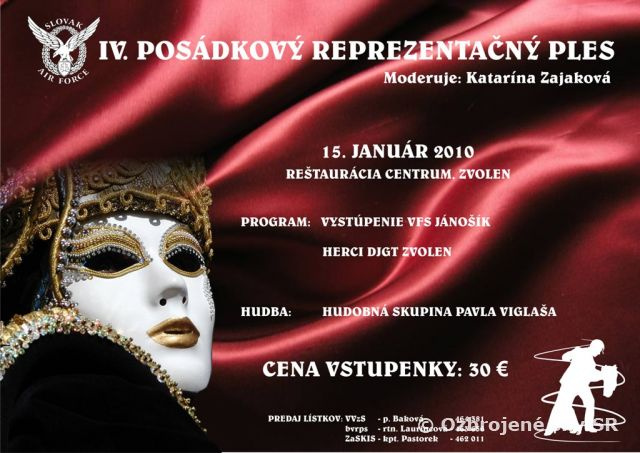 IV. Posádkový reprezentačný ples - AVÍZO