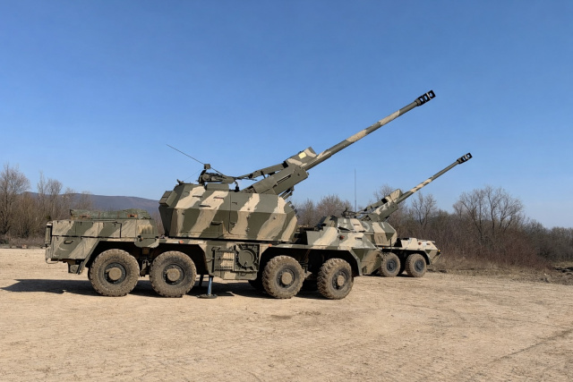 Taktické cvičenie s bojovými streľbami 3.palebnej batérie