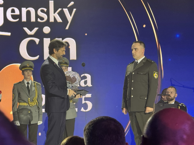Ocenený príslušník 22.psp Vojenským činom roka 2025