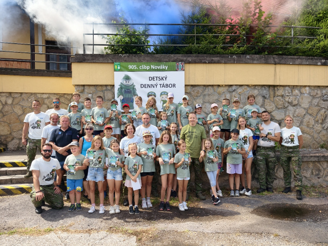 Detský tábor v 905. centre špecializovanej bojovej podpory v Novákoch