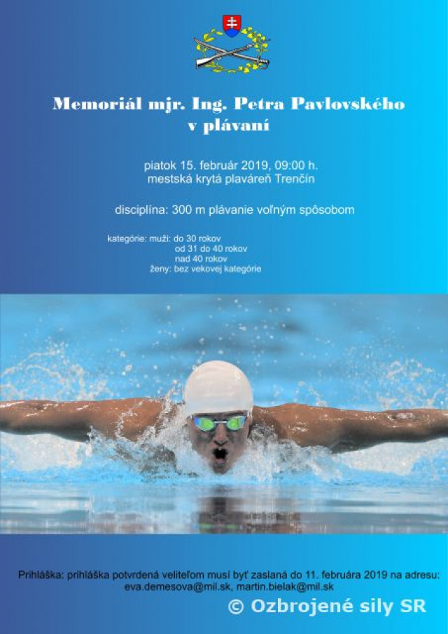 AVÍZO - Memoriál majora Petra Pavlovského